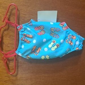 NWT Bunz Kidz Flip Flop Swimsuit Size 12 months